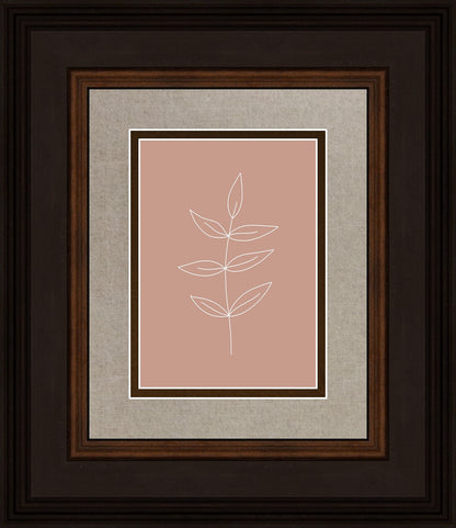 Minimalist Leaves Pink