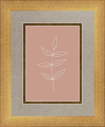 Minimalist Leaves Pink