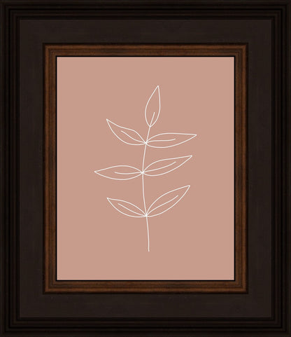 Minimalist Leaves Pink