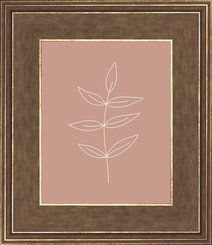 Minimalist Leaves Pink