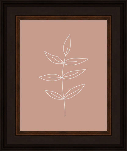 Minimalist Leaves Pink