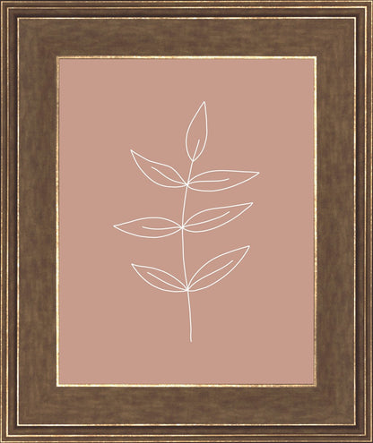 Minimalist Leaves Pink
