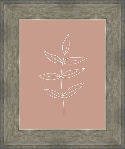 Minimalist Leaves Pink