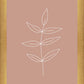 Minimalist Leaves Pink