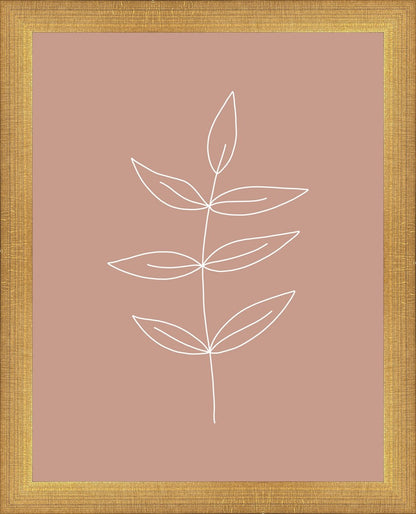 Minimalist Leaves Pink