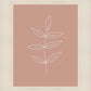 Minimalist Leaves Pink