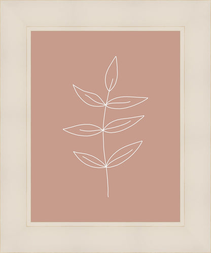 Minimalist Leaves Pink