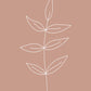 Minimalist Leaves Pink