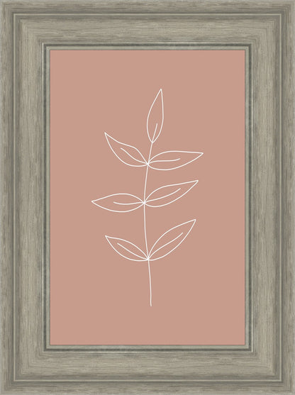 Minimalist Leaves Pink