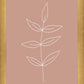 Minimalist Leaves Pink