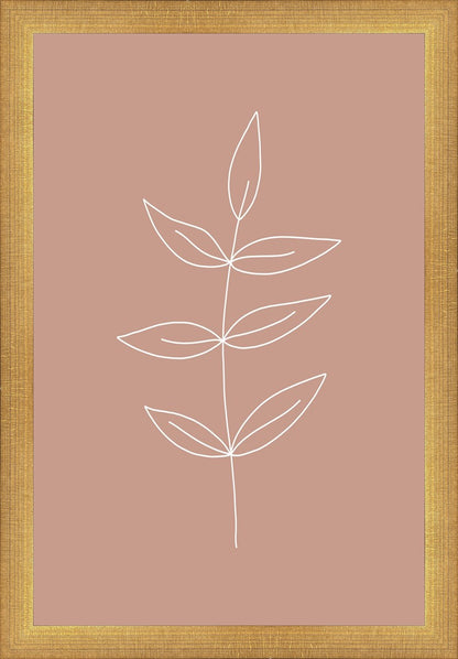 Minimalist Leaves Pink