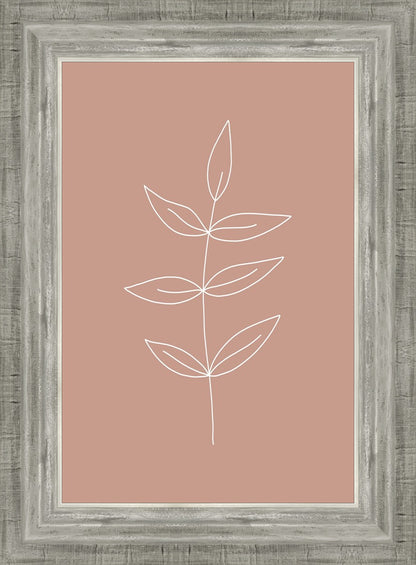 Minimalist Leaves Pink