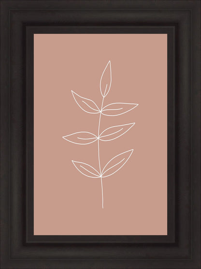 Minimalist Leaves Pink