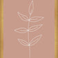 Minimalist Leaves Pink