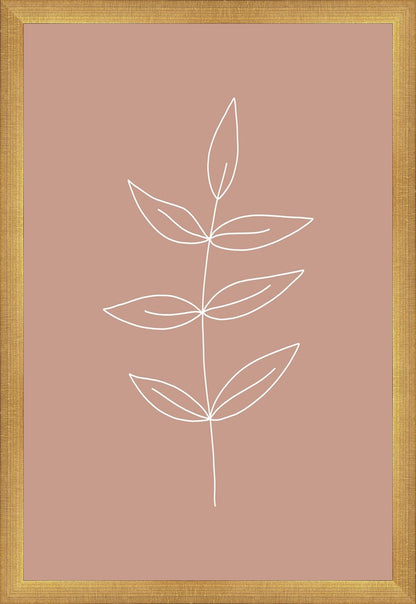 Minimalist Leaves Pink