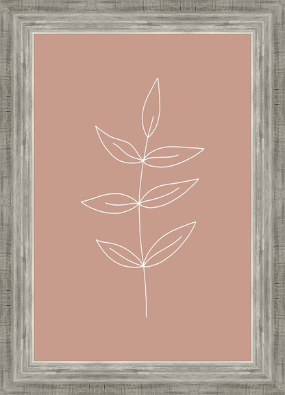 Minimalist Leaves Pink