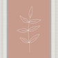 Minimalist Leaves Pink