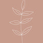 Minimalist Leaves Pink
