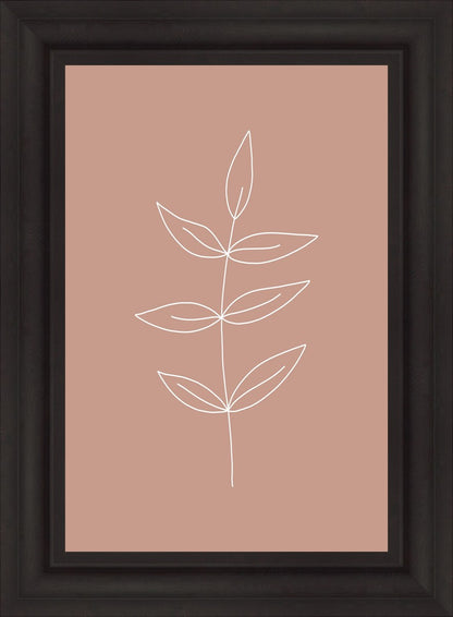 Minimalist Leaves Pink