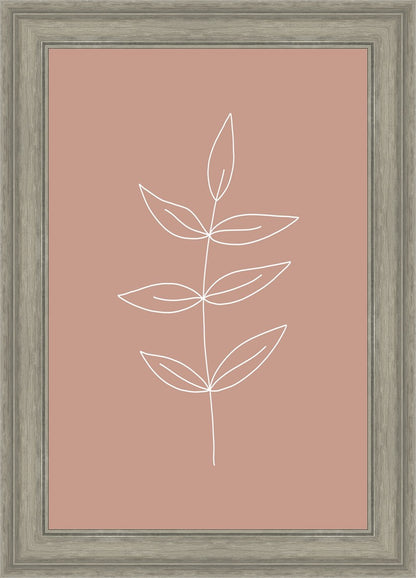 Minimalist Leaves Pink