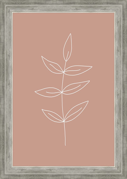 Minimalist Leaves Pink
