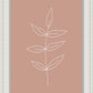 Minimalist Leaves Pink