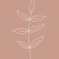 Minimalist Leaves Pink