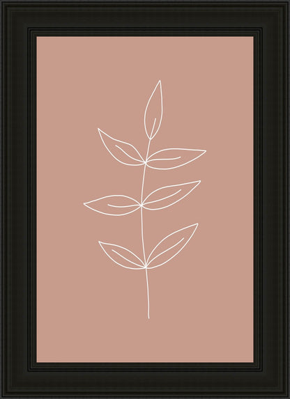 Minimalist Leaves Pink