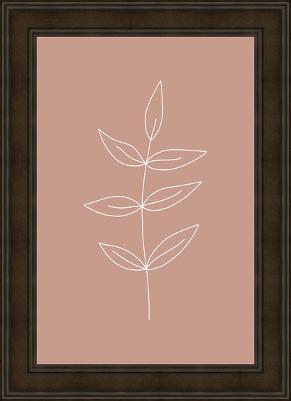 Minimalist Leaves Pink