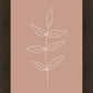 Minimalist Leaves Pink