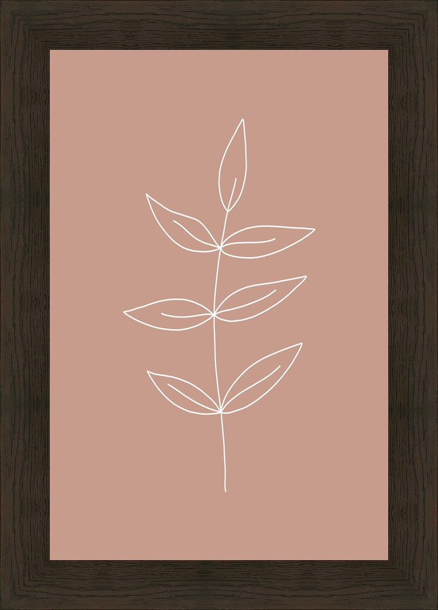 Minimalist Leaves Pink