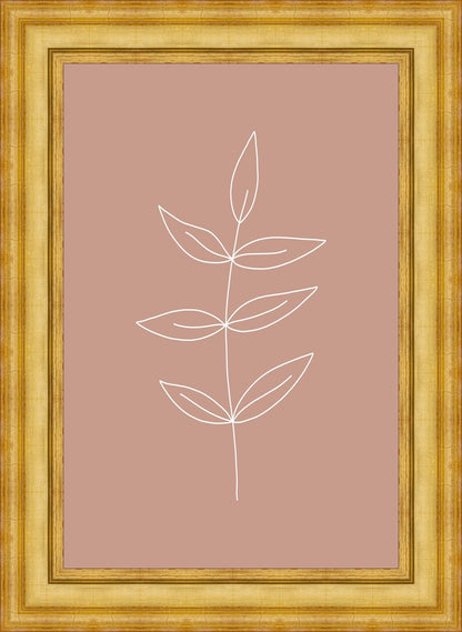 Minimalist Leaves Pink