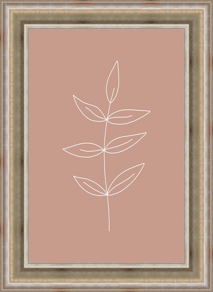 Minimalist Leaves Pink