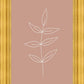 Minimalist Leaves Pink