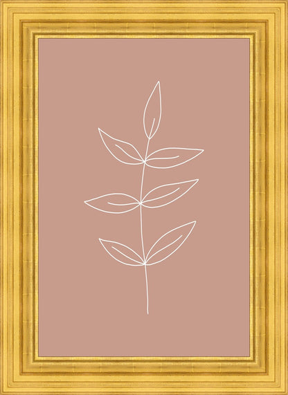 Minimalist Leaves Pink