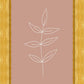Minimalist Leaves Pink