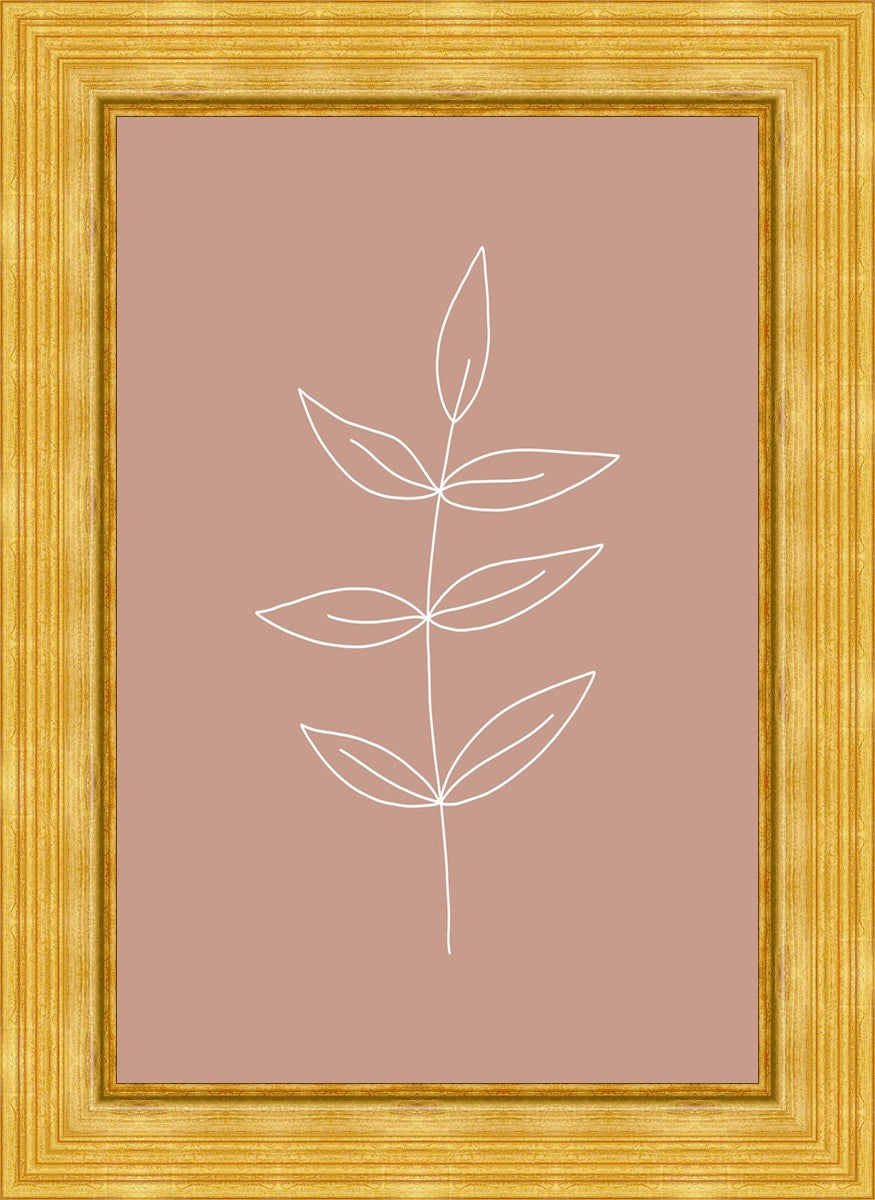 Minimalist Leaves Pink