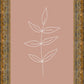 Minimalist Leaves Pink