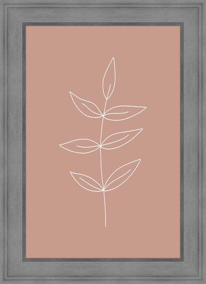 Minimalist Leaves Pink