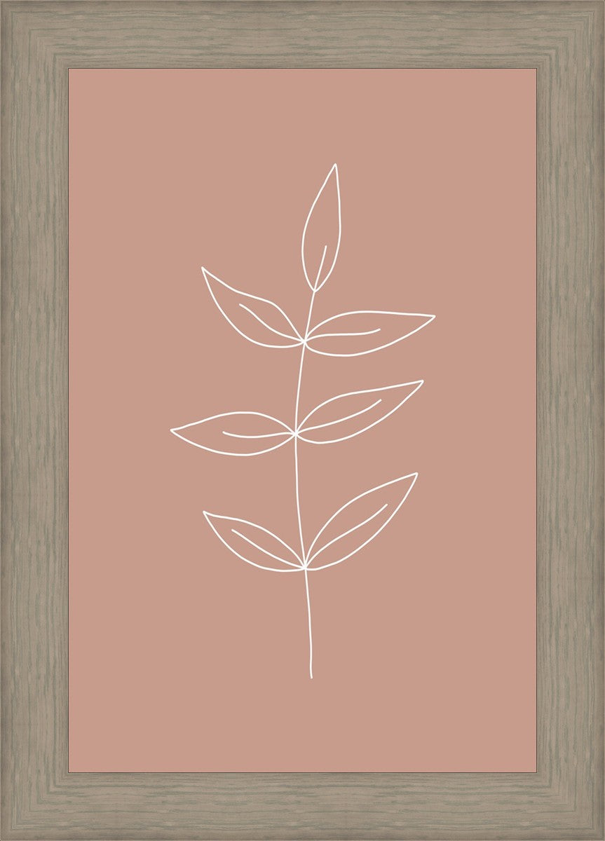 Minimalist Leaves Pink