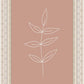 Minimalist Leaves Pink