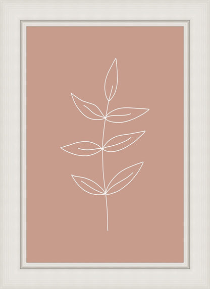 Minimalist Leaves Pink