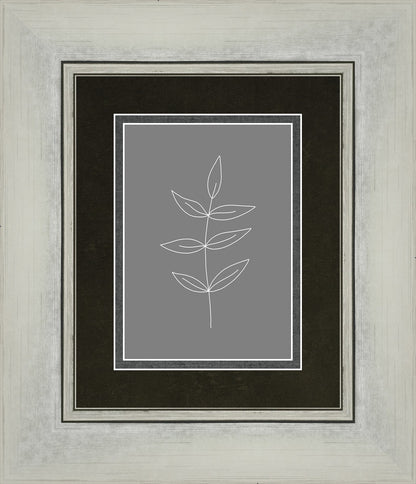 Minimalist Leaves Gray