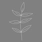 Minimalist Leaves Gray