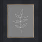 Minimalist Leaves Gray
