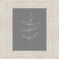 Minimalist Leaves Gray