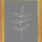Minimalist Leaves Gray