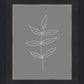 Minimalist Leaves Gray
