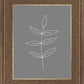 Minimalist Leaves Gray
