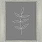 Minimalist Leaves Gray